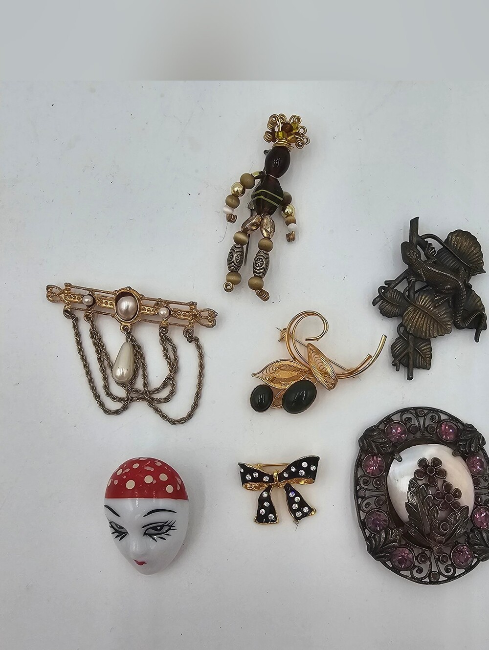 Vintage Brooch Lot — Mixed Styles, Unique Pieces, Tons of Character